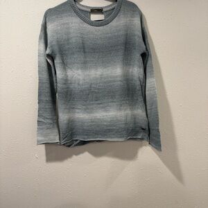 Prana Gray Ombre Crew Neck Sweater